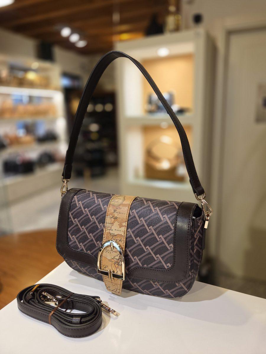 Tracolla con patta Valley Monogram ALVIERO MARTINI PRIMA CLASSE LD66 9895 0504 in CIOCCOLATO