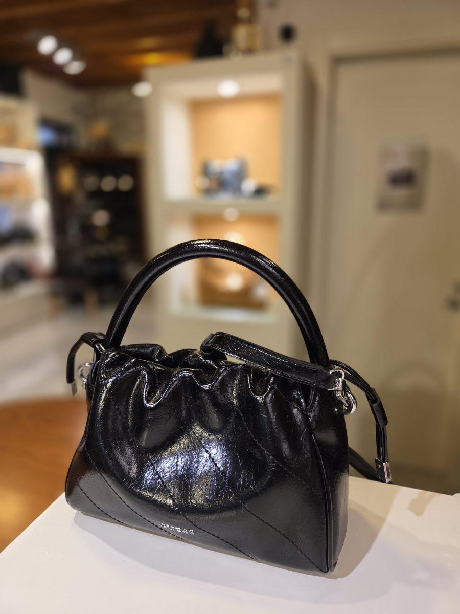 Mini borsa a mano GUESS AMYS HWMY9659160 in colore BLACK